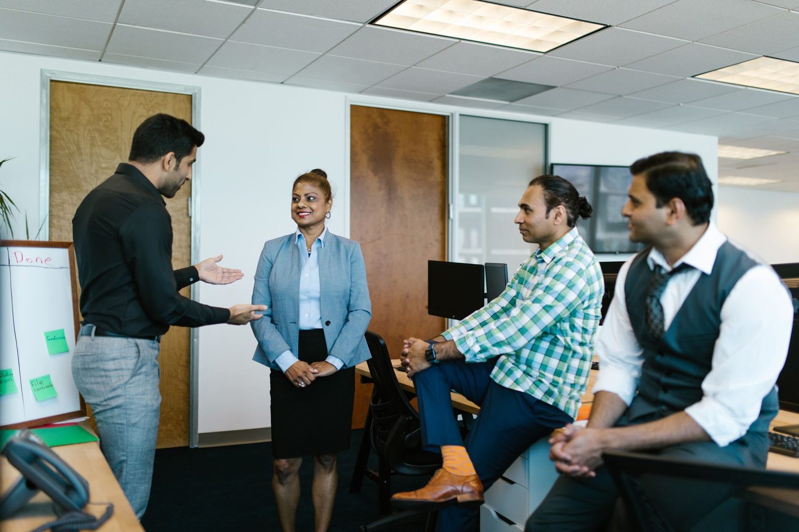 Professional services finance and operations team at work